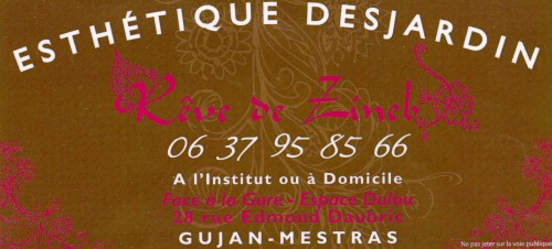 ESTHETIQUE DESJARDIN Rve de Zineb  Gujan Mestras